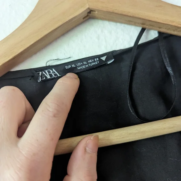 Zara Surplice Cropped Shirt - Picture 6 of 8